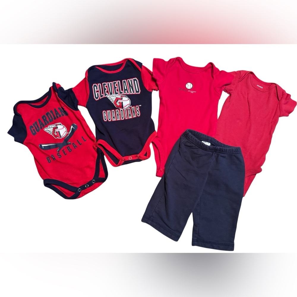 Cleveland Guardians Baby Outfit Set - 0-3 months